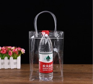 Tùy Chỉnh Sinh Thái Thân Thiện Nhựa Pvc <span class=keywords><strong>Zip</strong></span> Khóa Xử Lý Túi Rượu Vang Đỏ Xử Lý Túi - Product Image 2