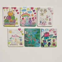 Marque-pages magnétiques personnalisables en papier de dessin animé, couleur pleine, pour enfants et étudiants - Design mignon avec clips