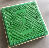 Couvercle de tranchée de drainage composite B125 C/O550x550mm et couvercle de regard d'égout avec cadre et verrou