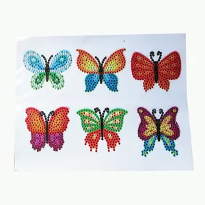 Easy DIY Fun Paint by diamonds butterfly sticker painting Kits for kids