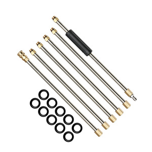 Tige d'extension pour nettoyeur haute pression, ensemble de 6 pièces avec joints toriques pour le nettoyage de voitures et l'entretien des climatiseurs - Product Image 1