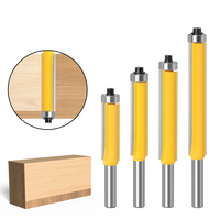 Fraise à défoncer Miaorui avec roulement supérieur, queue de 8 mm, pointe en carbure de 12,7 mm, 2 bords de coupe, pour le travail du bois