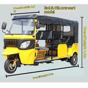 Tuk Tuk de Pasajeros, Diseño Espacioso con Múltiples Asientos, Taxis de 3 Ruedas con Mesa y Gran Distancia al Suelo para Transporte Urbano - Product Image 3