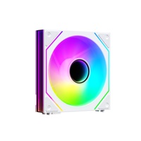 Ventilateur de refroidissement PC ARGB de style noir de 12cm pour accessoire de boîtier de processeur silencieux de châssis d'ordinateur