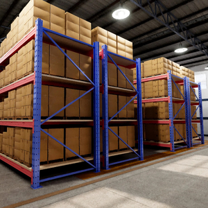 Étagère de rangement bon marché en gros 500kg Étagère de rangement en métal de grande portée Étagère à usage moyen Entrepôt Étagère de rangement élargie moyenne - Product Image 4