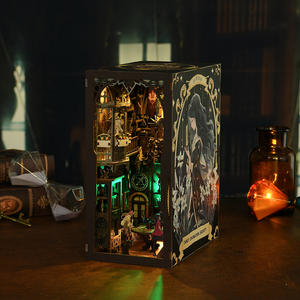 Casas de Muñecas Hechas a Mano, Rincón de Lectura, <span class=keywords><strong>Casa</strong></span> de Muñecas de Adivinación, Kit Creativo de Ensamblaje 3D para <span class=keywords><strong>Casa</strong></span> de Muñecas, Regalo de Cumpleaños para Niñas - Product Image 2