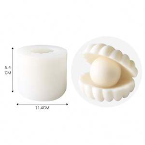 Nouveauté personnalisée de marque de distributeur, bougie parfumée artisanale Open Shell Pearl Eco White Barn/ - Product Image 5