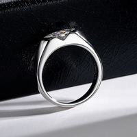 Bague en Argent S925 Moissanite Taille Marquise 1 Carat Simple, Chic et Haut de Gamme pour Couples
