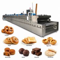 Machine à Gaufrettes à Haute Vitesse, Machine à Gâteaux Eccles, Four Tunnel pour Biscuits au Beurre de Cacahuète Pidesi pour Usine Alimentaire
