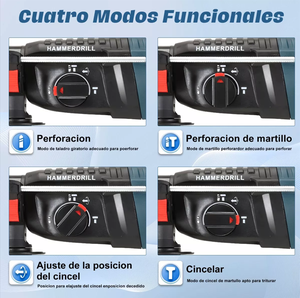 <span class=keywords><strong>Martillo</strong></span> Rotatorio Inalámbrico de 21V Max Sin Escobillas, con Batería de Iones de Litio de 3.0Ah, Herramienta Eléctrica SDS Plus para el Mercado de Brasil y Sudeste Asiático - Product Image 4