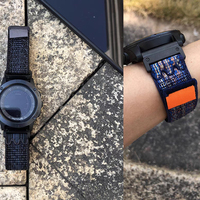 Compatible avec Garmin Fenix 8/7X Pro/5X Pro. Bracelet de poignet sport en nylon à dégagement rapide 22/26MM. Ajustement confortable, matériau respirant 7