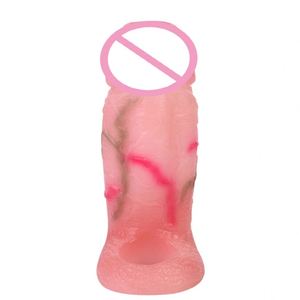 SXXY Housse de pénis réaliste en silicone avec anneau anti-déchirure pour hommes, pour l'agrandissement du pénis, pour adultes - Product Image 3
