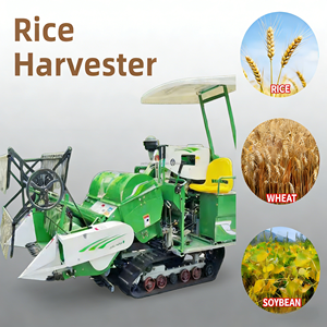 เครื่องเก็บเกี่ยวข้าวสาลีอัตโนมัติยี่ห้อ Yanhui แบบสายพานตีนตะขาบ พร้อมมอเตอร์ รับประกัน 1 ปี - Product Image 1