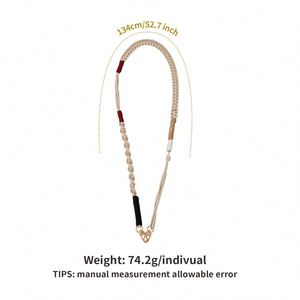 สายคล้องโทรศัพท์แบบปรับได้ ทำจากไนลอน งานแฮนด์เมด คุณภาพพรีเมียม สายยาว ป้องกันการสูญหาย ดีไซน์เรียบง่าย ทันสมัย สายคล้องโทรศัพท์แบบสะพายข้าง - Product Image 6