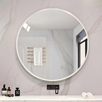 Miroir de maquillage mural rond moderne taille personnalisable avec interrupteur tactile ou capteur vente en gros en usine pour une utilisation en appartement