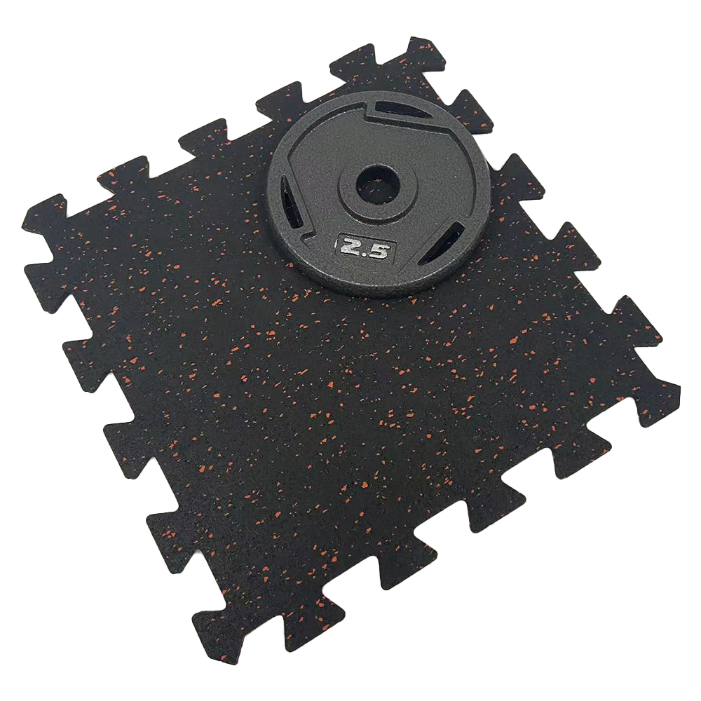 Anti Vibration Gym Carpet 0.28inch Thickness Flexible Recycled Rubber Sport Floor Mat for Gym Floor Protection