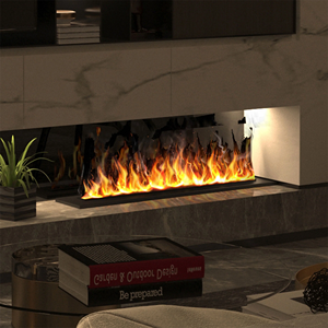 <span class=keywords><strong>Chimenea</strong></span> Eléctrica Decorativa de Interior con Atomización 3D, Tipo Empotrable, <span class=keywords><strong>Chimenea</strong></span> de Vapor de Agua con Llama Ajustable - Product Image 3
