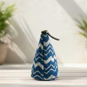 Indigo Block Print Makeup <b>Bag</b> Wholesale <b>Boho</b> Zipper Pouch Handmade Toiletry <b>Bag</b> Cotton Cosmetic Organizer Export India - Product Image 6