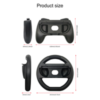 Volant de course et poignée 4-en-1 en ABS durable, installation facile pour accessoires de jeu Nintendo Switch 2