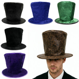 Chapeaux Hauts Colorés d'Halloween, Chapeaux <span class=keywords><strong>de</strong></span> <span class=keywords><strong>Magicien</strong></span>, Chapeaux <span class=keywords><strong>de</strong></span> Scène Rétro pour Gentlemen, Accessoires <span class=keywords><strong>de</strong></span> Fête et <span class=keywords><strong>de</strong></span> Spectacle - Product Image 1
