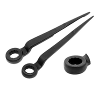 Baja tugas berat 45 # kunci pas Torx kepala tunggal dengan ekor runcing 19/24/26/27/30/32/36/41/46 kunci pas mur heksagon metrik