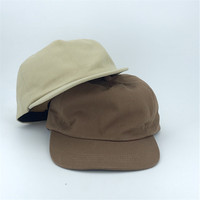 Chapeau Snapback 5 panneaux en coton non structuré en vrac, blanc et élégant Casquette de baseball de ski avec logo personnalisé