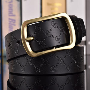 Ceinture Homme en Cuir Véritable Style Coréen Tendance et Polyvalente avec Boucle en Alliage Article Phare TikTok Décontractée pour la Jeunesse - Product Image 4