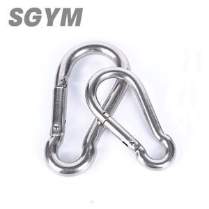 Klip karabiner tugas berat 304 316 baja tahan karat kait jepret pegas klip rantai pengunci untuk berkemah mendaki Din 5299 - Product Image 6