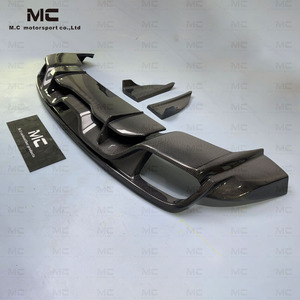 Cho pogio Cayenne 9y0 sợi carbon phía sau khuếch tán sợi carbon phía sau xe Bumper khuếch tán môi - Product Image 2