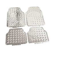 Tapis de sol de voiture transparents uniques en PVC, personnalisés avec monogramme, épaisseur 5 mm, ensemble complet, universels toutes saisons, vente en gros
