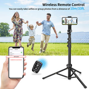 Trépied de téléphone sans fil réglable en hauteur de 56 pouces avec verrous rotatifs, capacité de charge de 3 kg, construction robuste en aluminium <span class=keywords><strong>pour</strong></span> - Product Image 4