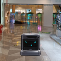 Robot Fregador de Pisos Comercial Inteligente con Motor PLC, Autodirección, Succión de 20000 Pa, Suministro y Drenaje de Agua, Mopa de Doble Rodillo de Alto Rendimiento
