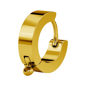 Orecchini <span class=keywords><strong>a</strong></span> Cerchio Geometrici HYH in Acciaio Inossidabile Placcato Oro 18K per Donne, Ear Cuff Universale, Accessori per Orecchie Unisex - Product Image 6