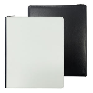 Carpeta de cuero de sublimación personalizada con bloc de notas, cuaderno promocional específico de oficina en blanco - Product Image 3