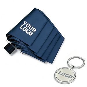 Custom Logo Personalized Umbrella Wholesale Printing Promotional Gift Business Manual <b>Folding</b> Umbrella - Product Image 1