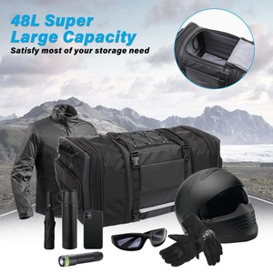 Muestra Gratis, Mochila Impermeable de PVC para Motocicleta, Bolsa Seca de Gran Capacidad para Viajes y Campamentos, con Bolsillo con Cremallera - Product Image 2