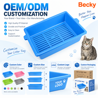 Bac à litière pour chat à 3 niveaux de haute qualité avec système de tamisage automatique, toilette manuelle sans déblotage, facile à nettoyer, pour chats