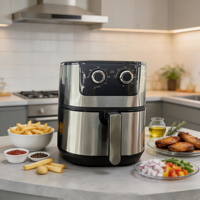 Friteuse à air multifonctionnelle intelligente et visuelle de 15 L, grande capacité, sans huile, pour usage domestique, personnalisable OEM