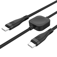 Kabel Pengisian Cepat Tipe-C 2 in 1 Dengan Pengisi Daya Nirkabel Jam Tangan Multi Fungsi Kabel Data Pengisian Daya PD Produsen Grosir