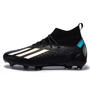 Personalizado de alta tornozelo Indoor futebol chuteiras botas de futebol Turf High Top leve e respirável futebol sapatos