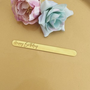 Palillos de acrílico para pastel con diseño de miel y dulzura, decoraciones para fiestas de cumpleaños, adorno para pastel de cumpleaños - Product Image 4
