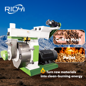 Machine à granulés de coques de café RICHI - Machine à granulés de coques de riz écoénergétique pour le bois en Thaïlande - Product Image 1