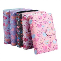 Carnet à feuilles mobiles en cuir PU, style coréen, motif Cœur Tour Eiffel Paris Macaron A6, pour rangement exclusif, coffret cadeau de luxe