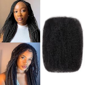 Promotion Letsfly : Extensions de cheveux afro crépus en vrac pour tresses, noir naturel, 8-26 pouces, paquet de 40g, trame simple, cheveux humains indiens Remy - Product Image 1