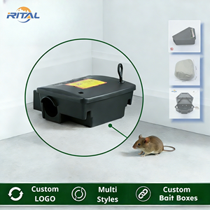 <span class=keywords><strong>Station</strong></span> universelle verrouillable pour appâts anti-rongeurs, boîte de contrôle des rongeurs inviolable pour usage intérieur et extérieur - Product Image 6