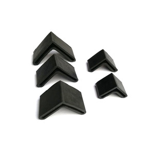 En gros 25*25mm,30*30mm,40*40mm,50*50mm,60*60mm En Caoutchouc En Forme de L Couvre Les Meubles Fer D'angle Patins <span class=keywords><strong>Noir</strong></span> - Product Image 5
