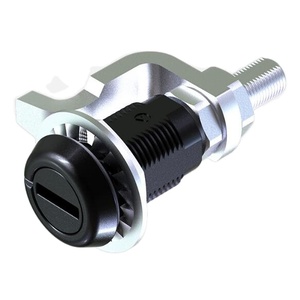 Loquet à came industriel à tête fendue FS7136 <span class=keywords><strong>E3</strong></span>-19-25, en alliage de zinc noir thermolaqué, actionné par outil, à compression, conforme RoHS <span class=keywords><strong>MS</strong></span> - Product Image 3