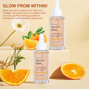 Sérum visage végétalien anti-rides, éclaircissant les taches brunes, illuminateur, avec ADN de saumon, vitamine C et collagène - Formule liquide - Product Image 4