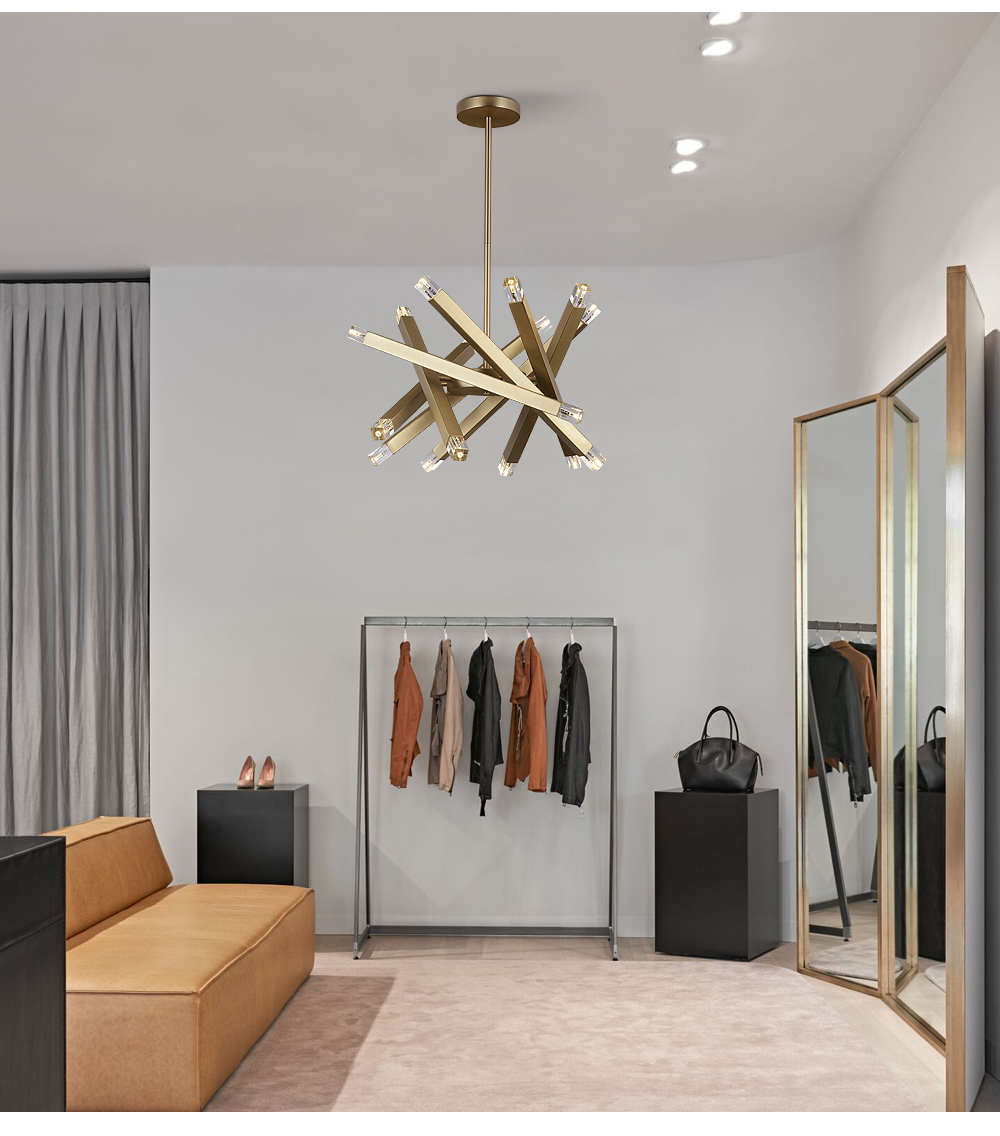 2021 New Design Chandelier European Style Simple Modern Bedroom Living Room Led Chandelier For Home