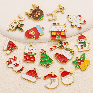 دبابيس المينا المخصصة عيد الميلاد سحر لصنع الحرف اليدوية ديي الأساور قلادة شجرة عيد الميلاد الأياميل المعلقات هدايا عيد الميلاد دبوس - Product Image 2